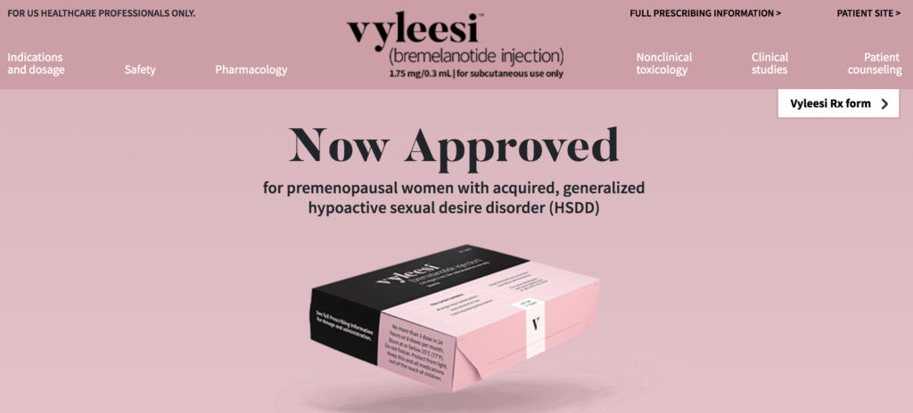 Bremelanotide (Vyleesi)