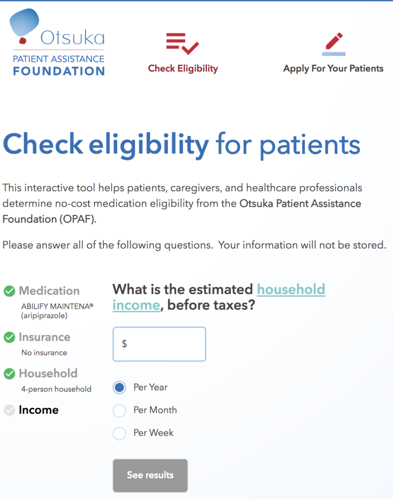Otsuka check availability