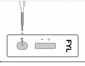 Alltest Fentanyl Urine Test Cassette-Put urine drops